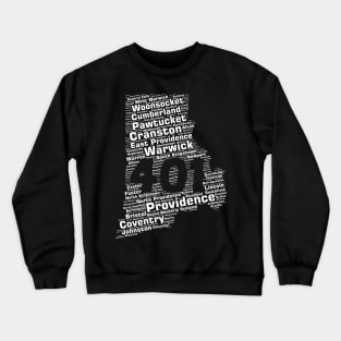 Rhode Island Cities 401 Area Code Crewneck Sweatshirt